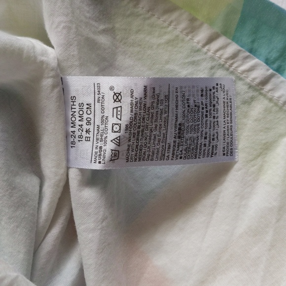 babyGap flutter sleeve picnic gingham dress 24 months - Picture 4 of 8